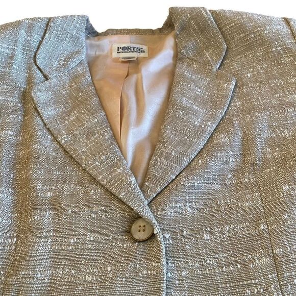 EUC Ports International Cream Blazer - Picture 7 of 11